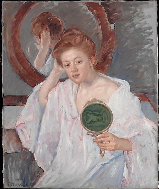 Denise at Her Dressing Table c1908–9-Mary Cassatt, Poster Print - Wall Art