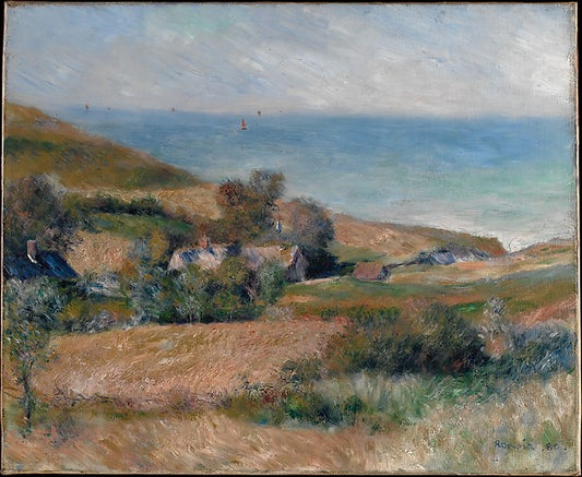 Auguste Renoir:View of the Seacoast near Wargemont in Norman-16x12"(A3) Poster