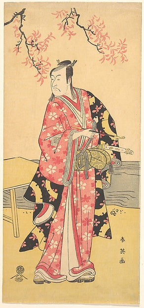 The Actor Ichikawa Monosuke II as Chivalrous Commoner c1790-Ka,  Poster Print
