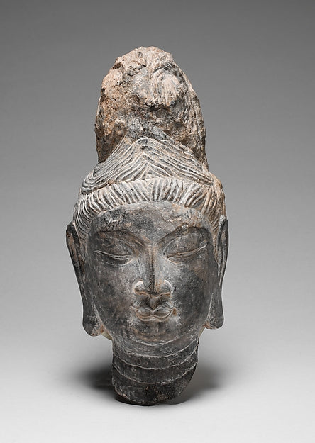 Head of Bodhisattva 8th cent,  Poster Print Wall Art