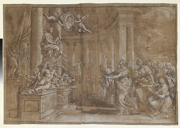 Allegory in Honor of Cardinal Antonio Barberini the Younger  ,16x12"(A3) Poster
