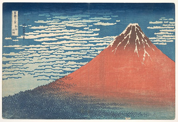 ,South Wind, Clear Sky, also known as Red Fuji, fro,16x12"(A3) Poster