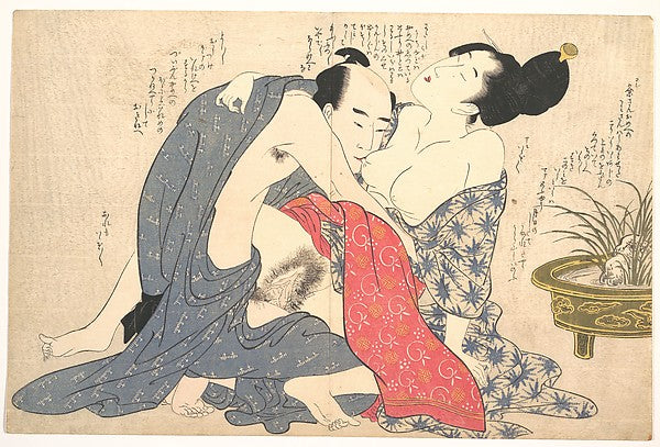 Erotic Print-Kitagawa Utamaro,  Poster Print Wall Art