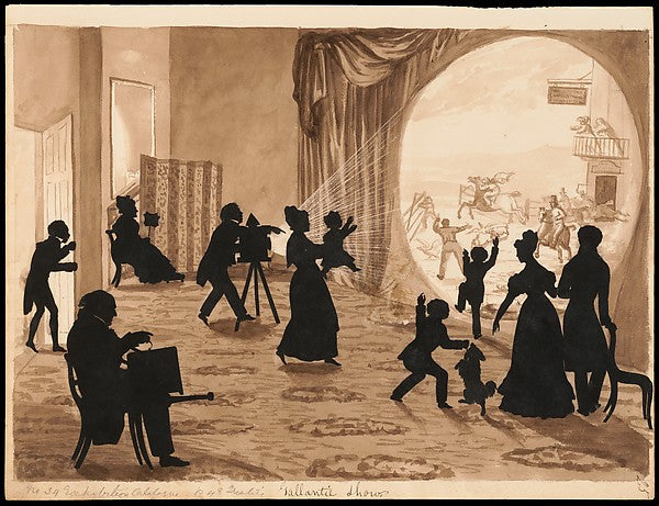 The Magic Lantern 1826–61-Auguste Edouart,  Poster Print Wall Art