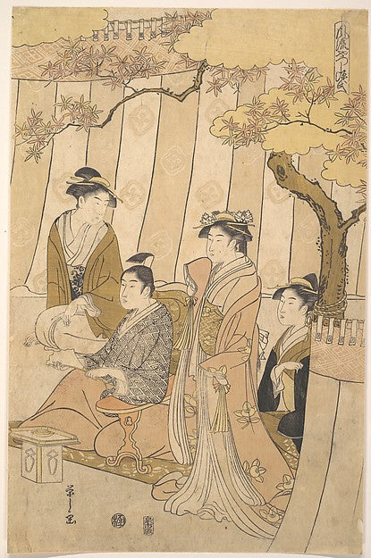 Prince Genji and Three Young Women-Ch?bunsai Eishi,  Poster Print