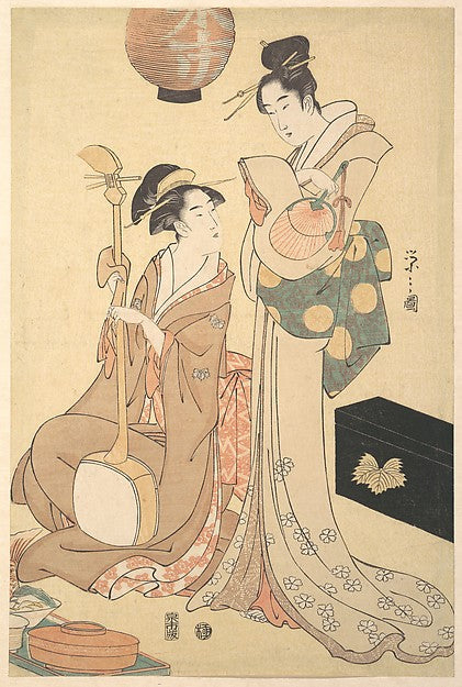 Two Geisha c1792-Ch?bunsai Eishi,  Poster Print