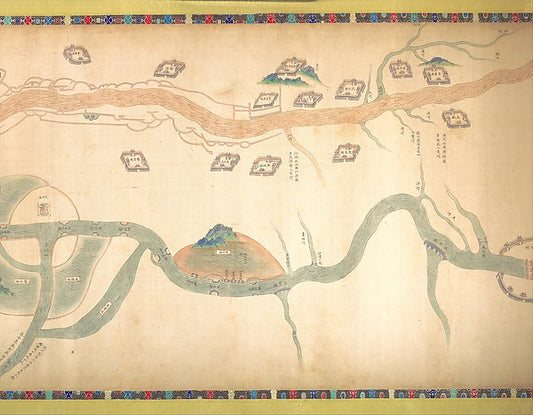        ,Map of the Grand Canal from Beijing to the Ya,16x12"(A3)Poster
