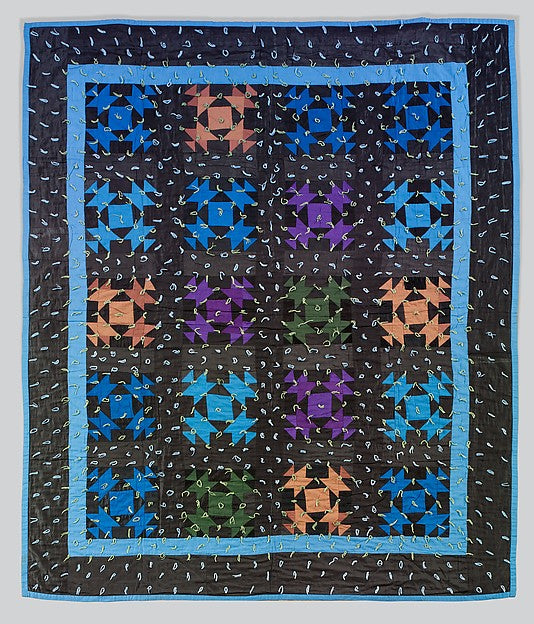 Quilt  Broken Dishes pattern c1930,  Poster Print