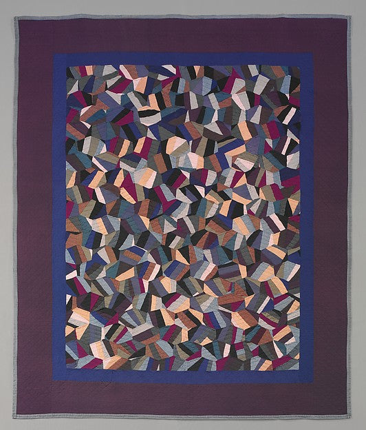 Tumblers Crazy Quilt c1910–20 Amish maker,  Poster Print