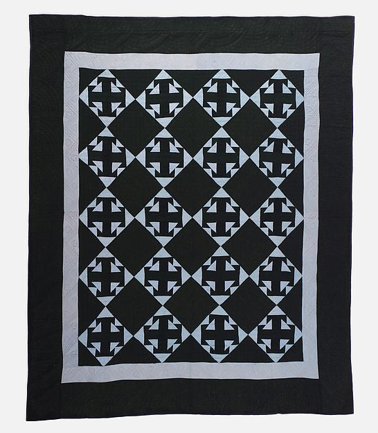 Quilt  Double T pattern 1924 E. L., Poster Print - Wall Art