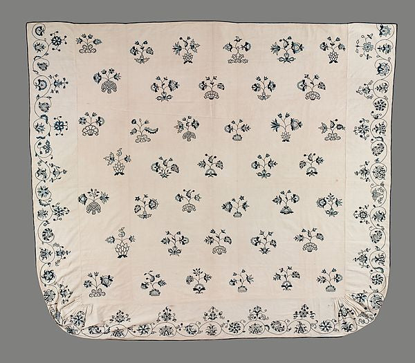 Embroidered coverlet c1900–1910,  Poster Print