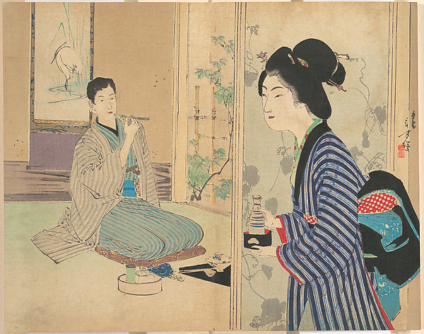 The Eel Master  illustration from Bugei Kurabu -Mizuno Toshik,  Poster Print