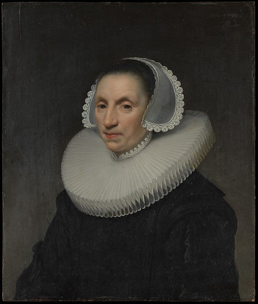 Jan van Ravesteyn c1572–1657 The Hague):Portrait of a Woman -16x12"(A3) Poster