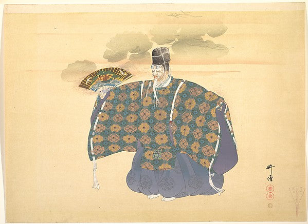 Illustration of Noh Theater: Scene from Okina c1910-Tsukioka K,Classic Ming China Image,  Poster Print