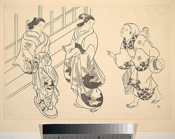 Two Courtesans-After Okumura Masanobu,  Poster Print