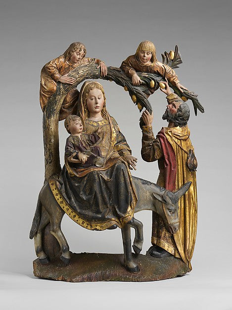 :The Miracle of the Palm Tree on the Flight to Egypt c1490–1-16x12"(A3) Poster
