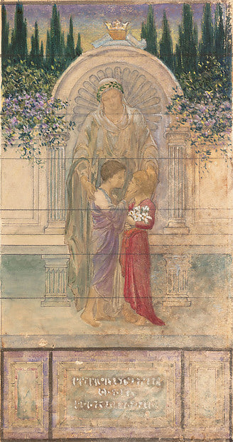 Design for a window late 19th–early 20th cent Possibly Tiffany,  Poster Print Wall Art