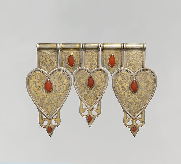 :Triple Cordiform Pendant early 20th century-16x12"(A3) Poster