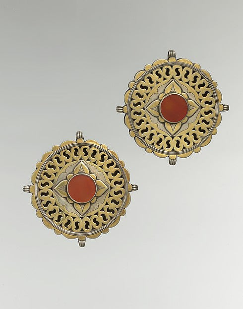 :Pectoral Disc Ornament One of a Pair late 19th–early 20th c-16x12"(A3) Poster