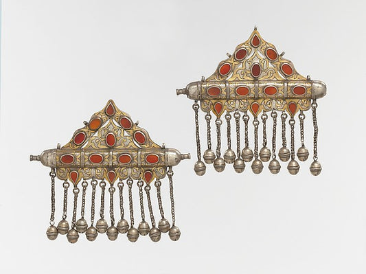 :Triangular Amulet Holder One of a Pair late 19th–early 20th-16x12"(A3) Poster