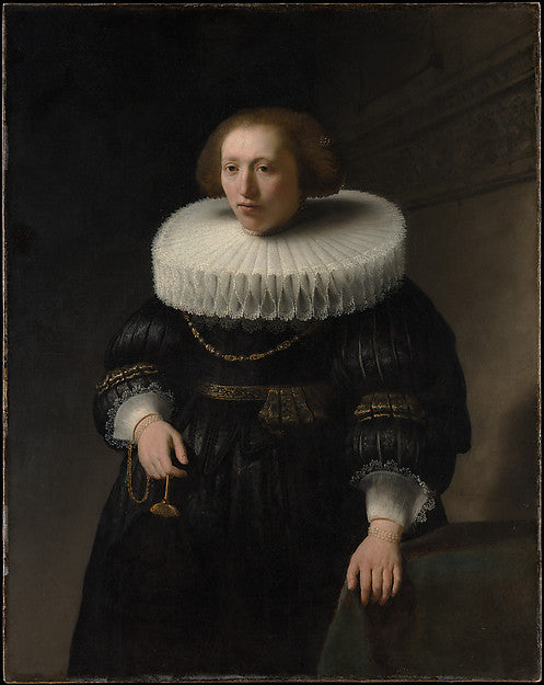 Rembrandt:Portrait of a Woman probably a Member of the Van B-16x12"(A3) Poster