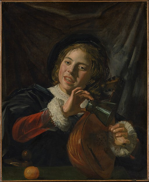 Frans Hals:Boy with a Lute c1625-16x12"(A3) Poster