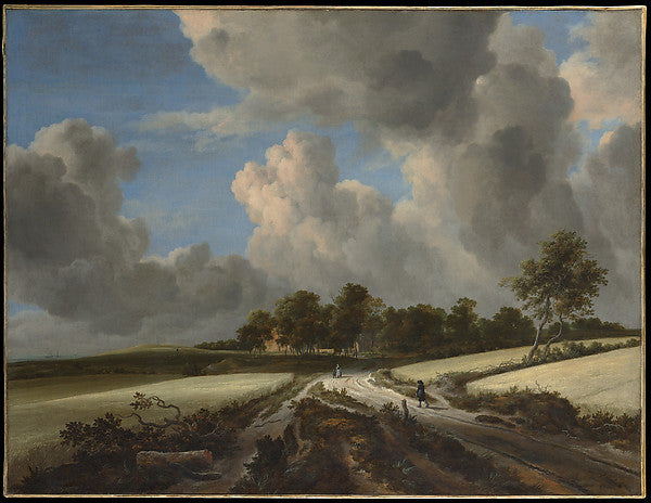 Jacob van Ruisdael:Wheat Fields c1670-16x12"(A3) Poster