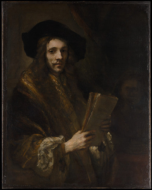 Follower of Rembrandt:Portrait of a Man probably c1658–62-16x12"(A3) Poster