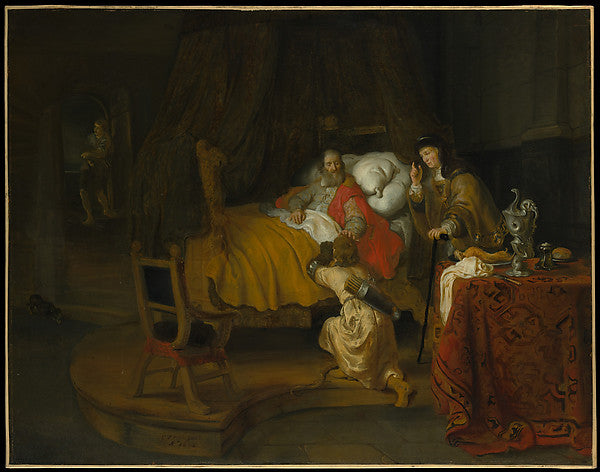 Gerbrand van den Eeckhout:Isaac Blessing Jacob 1642-16x12"(A3) Poster
