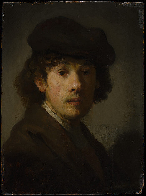 Style of Rembrandt:Rembrandt as a Young Man -16x12"(A3) Poster