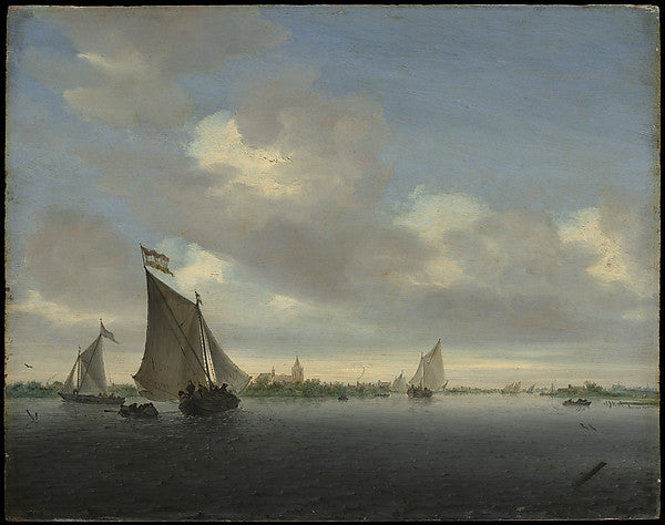 Salomon van Ruysdael:Marine 1650-16x12"(A3) Poster