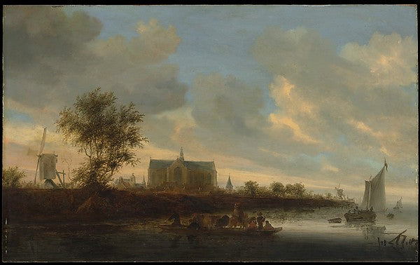 Salomon van Ruysdael:View of the Town of Alkmaar -16x12"(A3) Poster