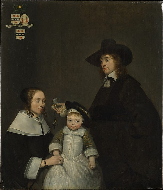 Gerard ter Borch the Younger:The Van Moerkerken Family c1653-16x12"(A3) Poster