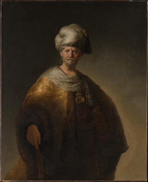 Rembrandt:Man in Oriental Costume 1632-16x12"(A3) Poster