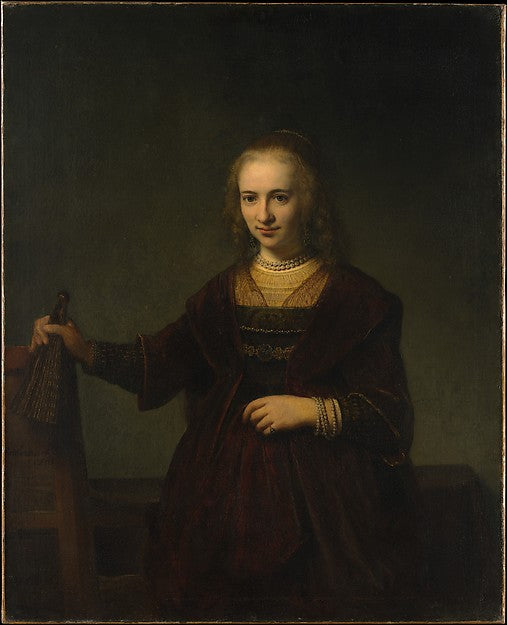 Style of Rembrandt:Portrait of a Woman -16x12"(A3) Poster