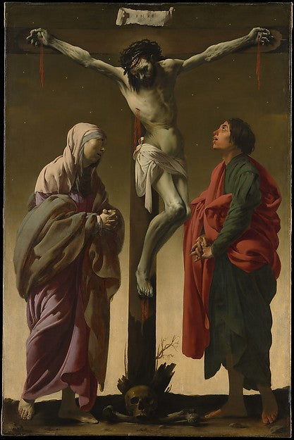 Hendrick ter Brugghen:The Crucifixion with the Virgin and Sa-16x12"(A3) Poster