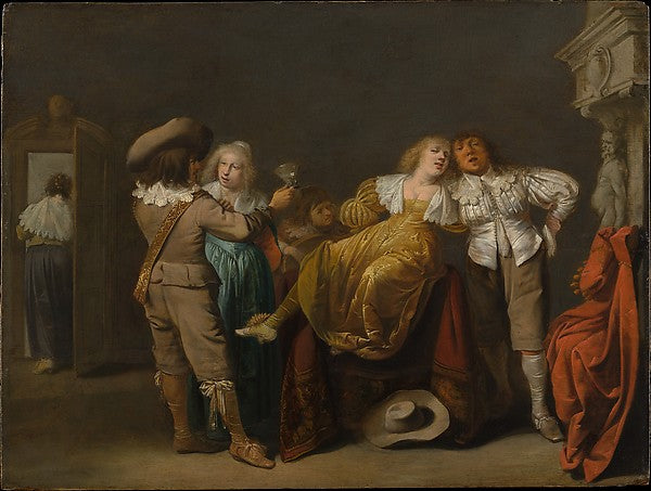 Clement de Jonghe 1624/1625–1677 Amsterdam), after Jan Mulle-16x12"(A3) Poster
