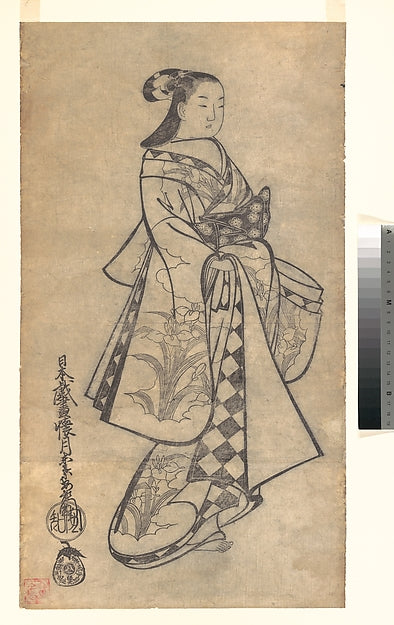 Courtesan for the Fifth Month c1714-Kaigetsudo Anchi,Classic Ming China Image,  Poster Print