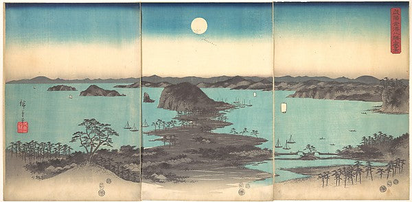 Buy? Kanazawa Hassh? Yakei,,Full Moon at Kanazawa,,  Poster Print