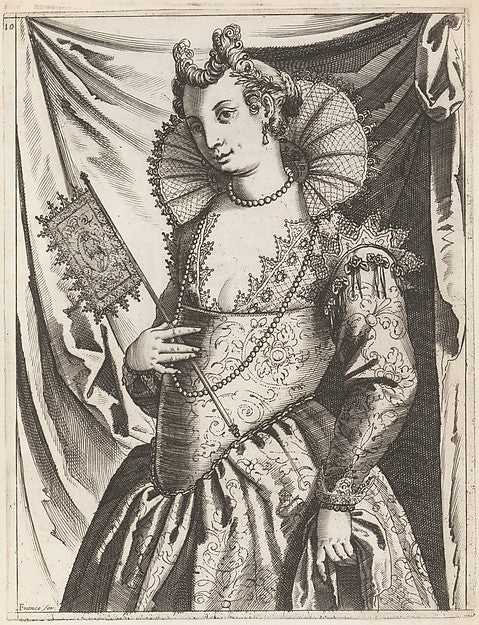 Habiti delle Donne Venetiane  c1591–1610-Giacomo Franco, Poster Print