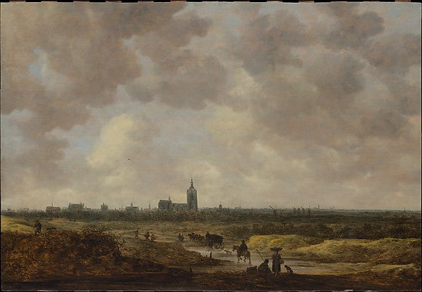 Jan van Goyen:A View of The Hague from the Northwest 1647-16x12