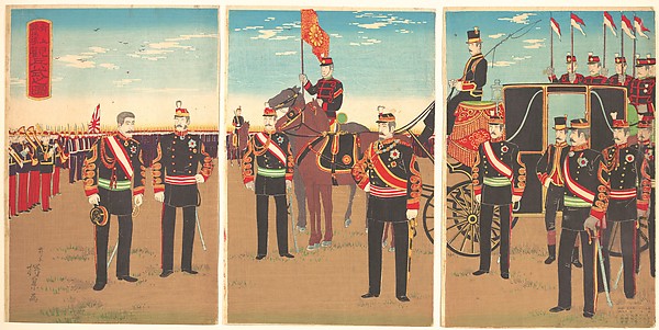 ,Illustration of Emperor's Military Review of a Par,16x12"(A3) Poster