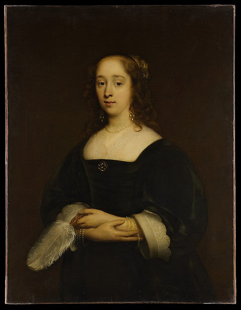 Cornelis Jonson van Ceulen the Elder:Portrait of a Woman 164-16x12"(A3) Poster