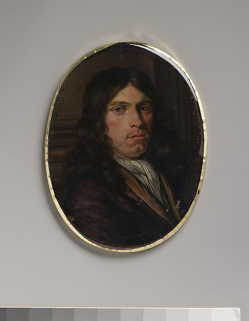 Attributed to Pieter van Slingelandt:Portrait of a Man c1680-16x12"(A3) Poster