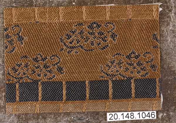 Beautiful Historic Fabric Piece 18th–19th cent,16x12