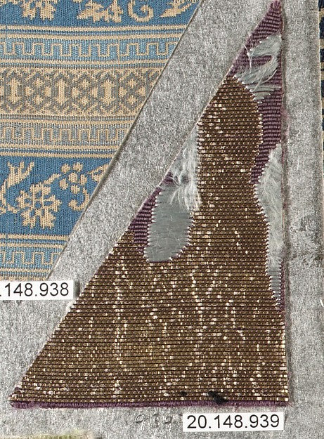 Beautiful Historic Fabric Piece 17th–18th cent,16x12"(A3)Poster