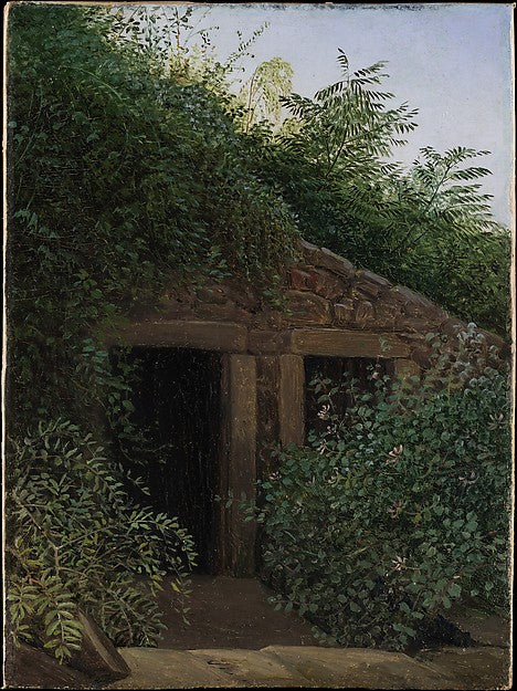 Carl Gustav Carus:An Overgrown Mineshaft c1824-16x12"(A3) Poster