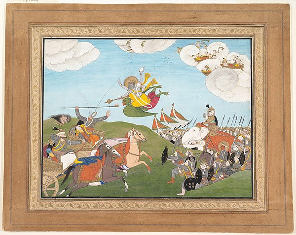 Vishnu as Varaha  the Boar Avatar  Slays Banasur  A Demon Gene,  Poster Print Wall Art