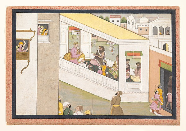 The Sage Vishvamitra Requests from King Dasharatha the Assista,  Poster Print Wall Art