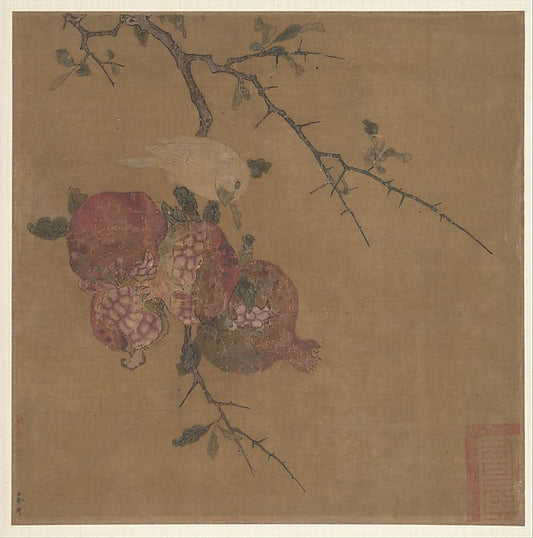 Pomegranates-Unidentified Artist, In the Style of Ma Lin, 16x12"(A3) Poster